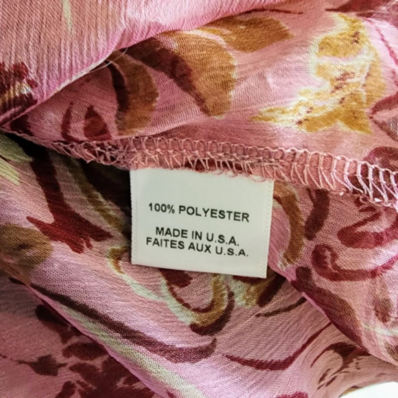 Misa Soraya Floral-Print chiffon Blouse M - Picture 6 of 7